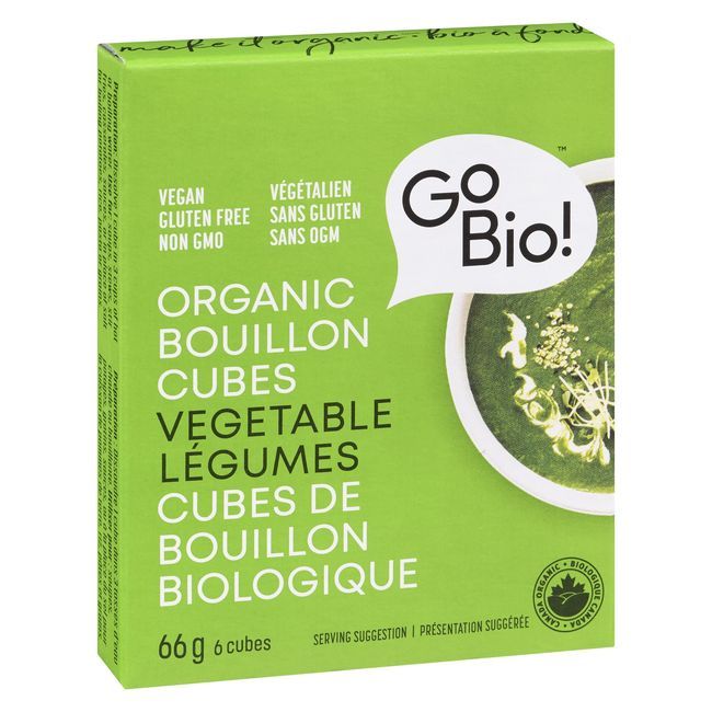 Gobio! Cubes De Bouillon De Légumes Biologiques, 66 G -- 15 Par Boîte