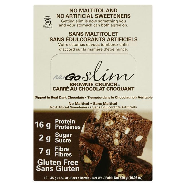 Nugo Slim Brownie Crunch Protein Bar, 45 G -- 12 Per Case