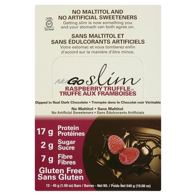 Nugo Slim Raspberry Truffle Protein Bar, 45 G -- 12 Per Case