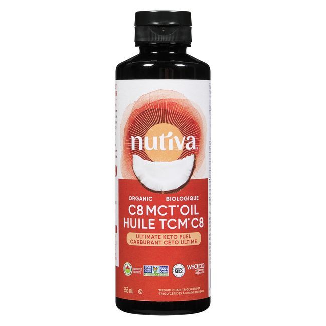 Nutiva Organic C8 Mct Oil, 355 Ml -- 6 Per Case