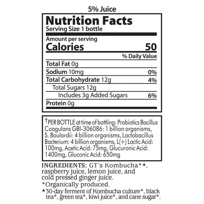 Gt's Synergy Organic Trilogy Kombucha, 480 Ml -- 12 Per Case
