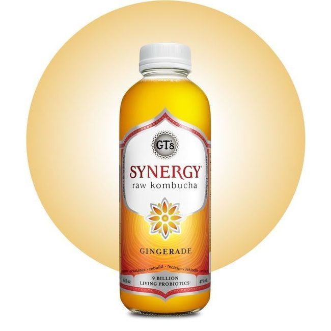 Gt's Synergy Organic Gingerade Kombucha, 480 Ml -- 12 Per Case