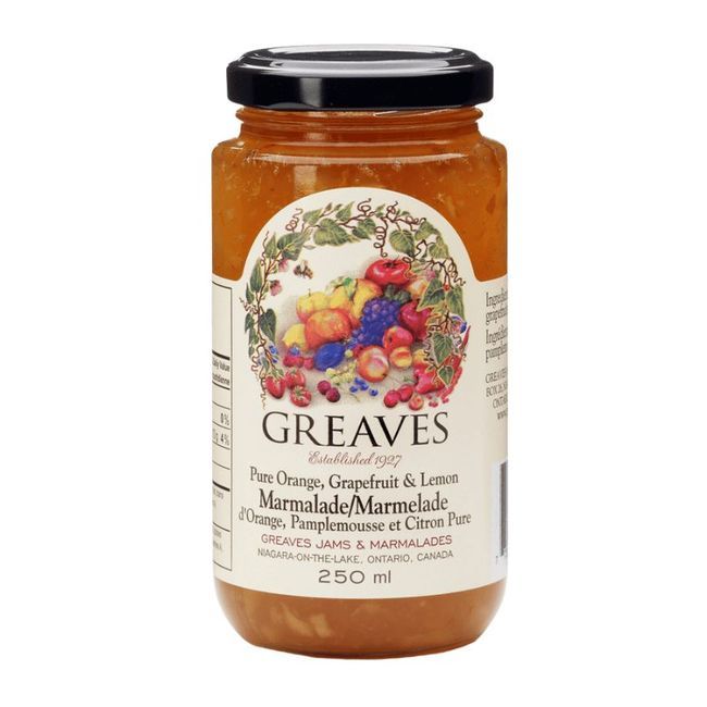 Greaves Three Fruit Marmalade, 250 Ml -- 12 Per Case