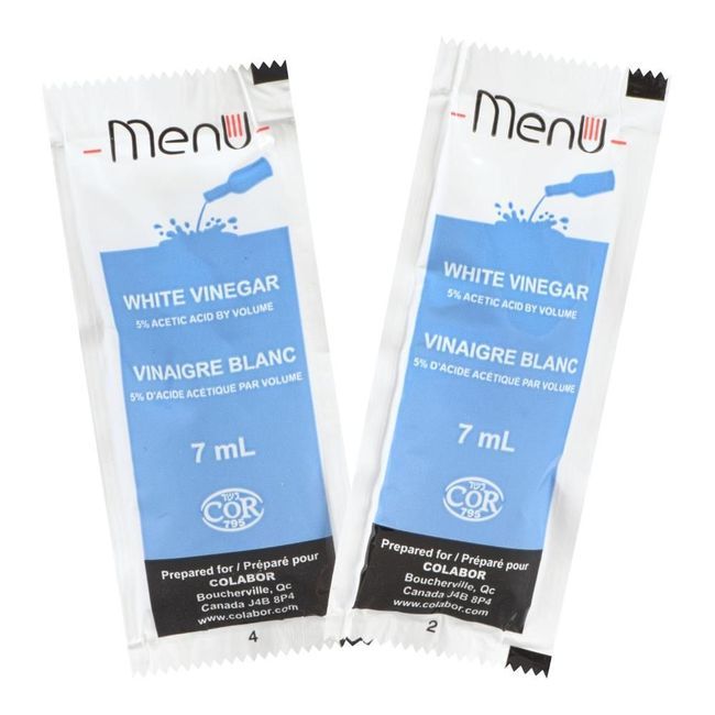 Menu White Vinegar Portion Pack, 8 Ml -- 500 Per Case