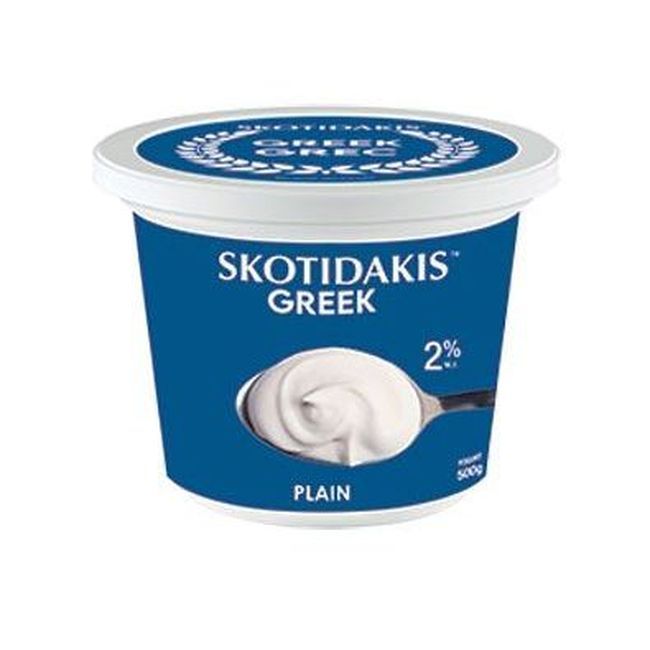 Skotidakis 2 Percent Plain Greek Yogurt, 500 G -- 6 Per Case