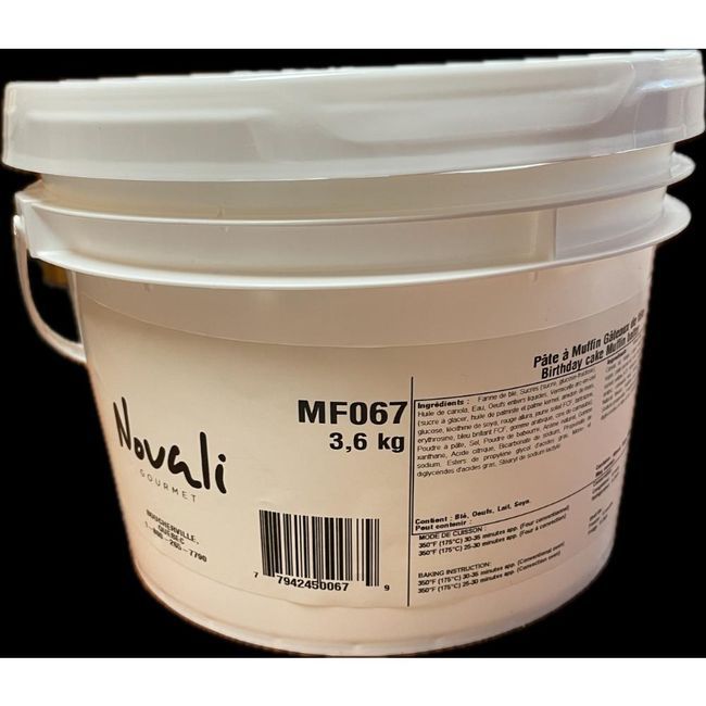 Novali Gourmet Pâte À Muffins Pour Gâteau D'anniversaire Gourmet, 3,6 Kg