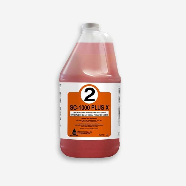 Sc-1000 Plus X Liquid Dishwasher Detergent, 4 L -- 4 Per Case
