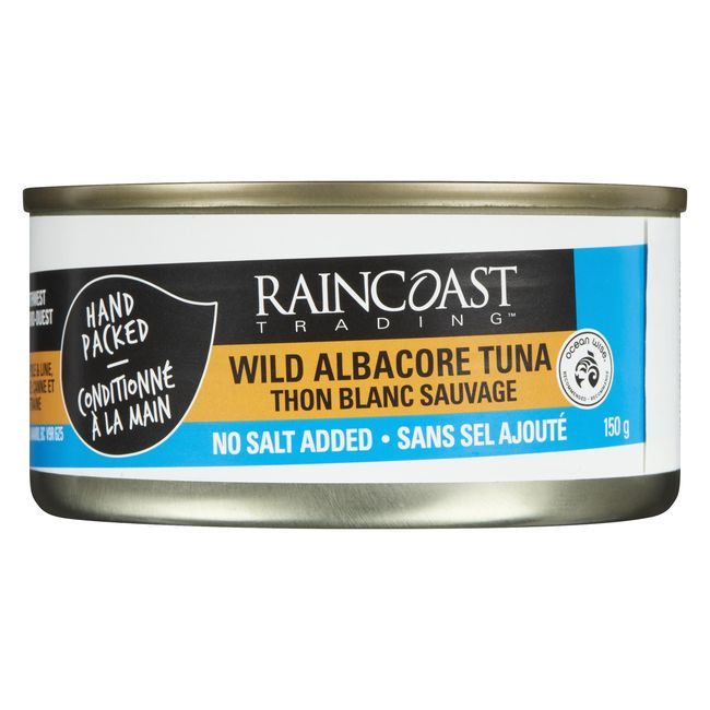 Raincoast Trading Thon Albacore Sans Sel Ajouté, 150 G -- 12 Par Boîte