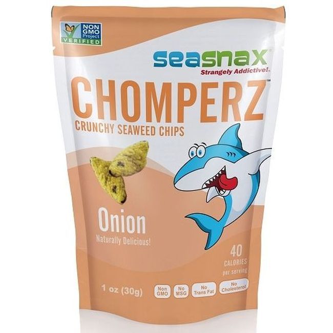 Seasnax Onion Seaweed Chips, 30 G -- 8 Per Case