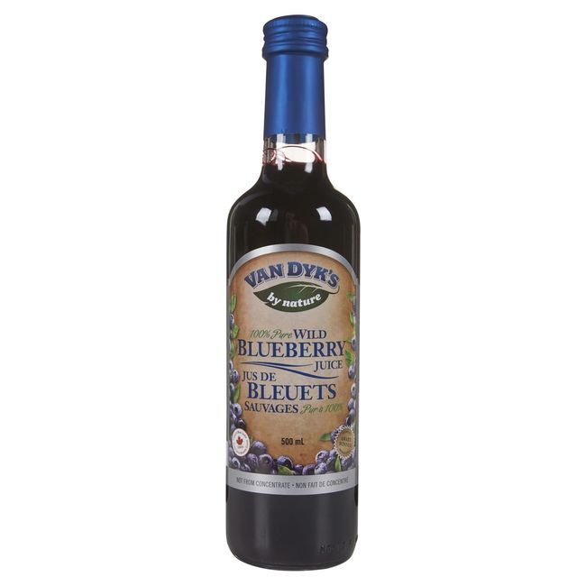 Vandyk's Wild Blueberry Juice, 500 Ml -- 12 Per Case