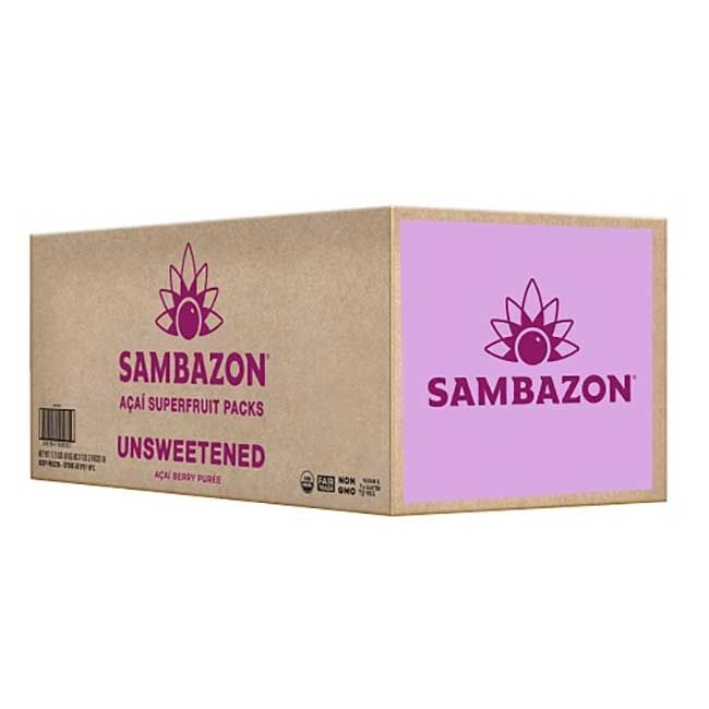 Sambazon Organic Unsweetened Acai, 100 G -- 80 Per Case
