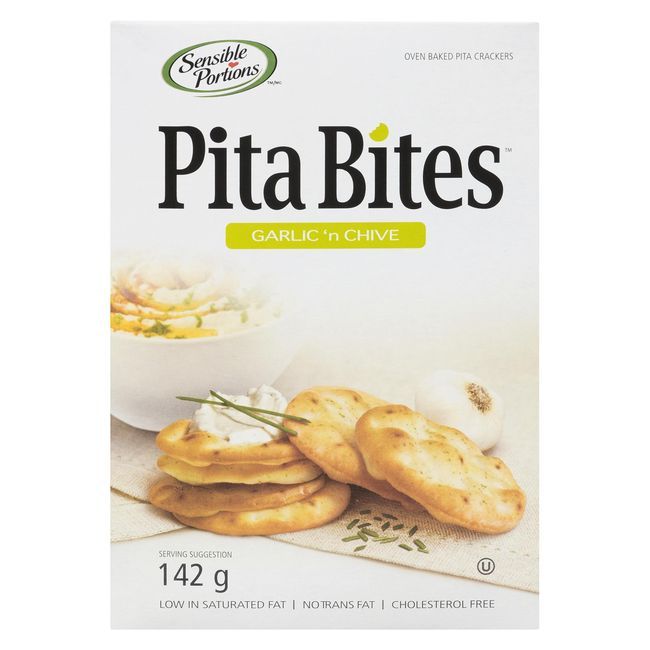 Sensible Portions Garlic And Chive Pita Bite Cracker, 142 G -- 12 Per Case