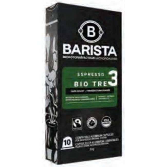 Barista Bio Tre Espresso Capsules, 10 Count -- 6 Per Case