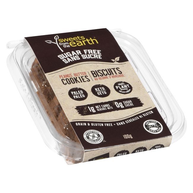 Sweets From The Earth Sugar Free Keto Peanut Butter Cookie, 100 G -- 6 Per Case