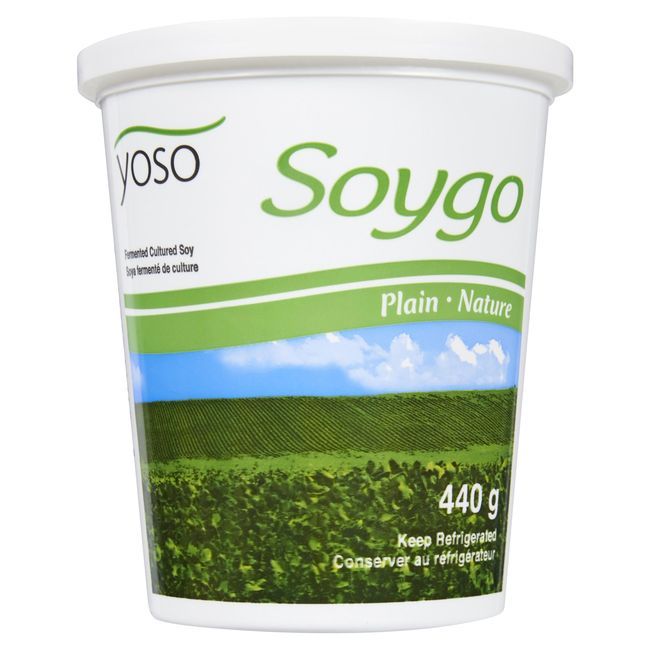 Yoso Plain Soy Plant Based Yogurt, 440 G -- 6 Per Case