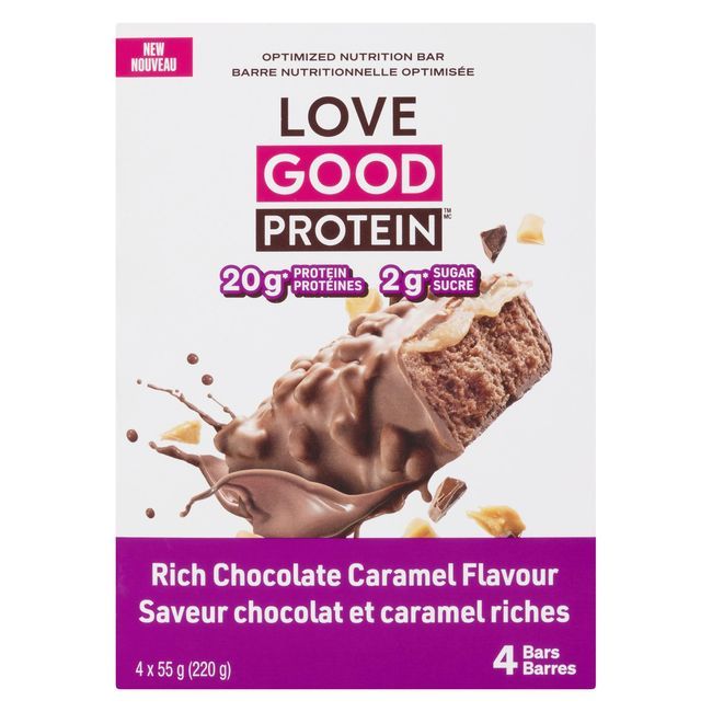 Love Good Fats Barre Protéinée Au Chocolat Et Au Caramel, 55 G -- 24 Par Boîte
