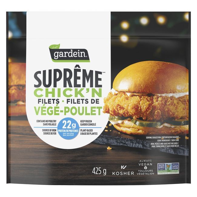 Gardein Supreme Chicken Fillet, 425 G -- 6 Per Case