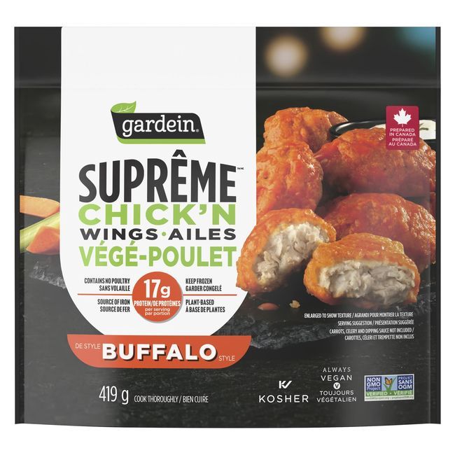 Gardein Ultimate Buffalo Plant-based Chicken Wings, 419 G -- 6 Per Case
