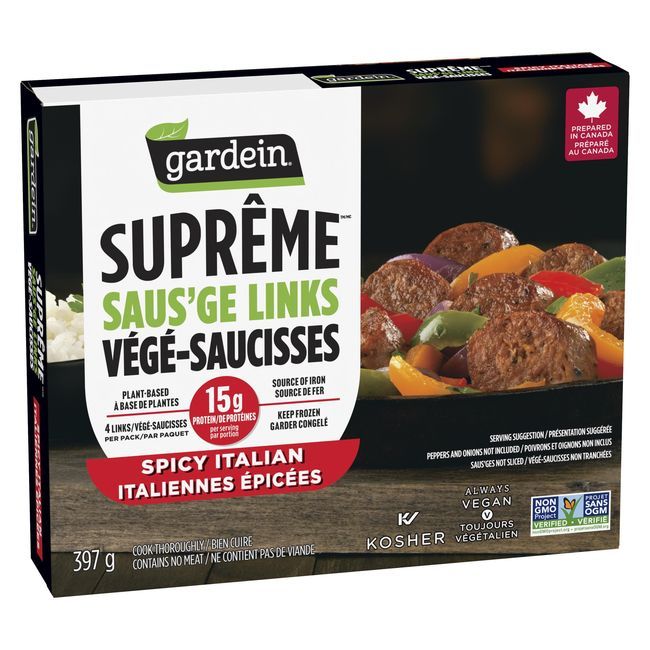 Gardein Ultimate Spicy Italian Plant-based Sausage, 397 G -- 6 Per Case