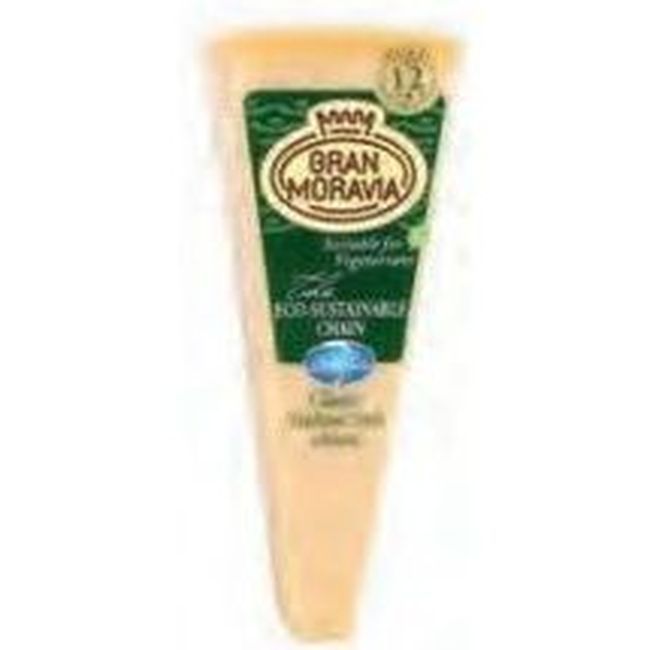 Brazzale Gran Moravia Hard Cheese Wedge, 200 G -- 15 Per Case
