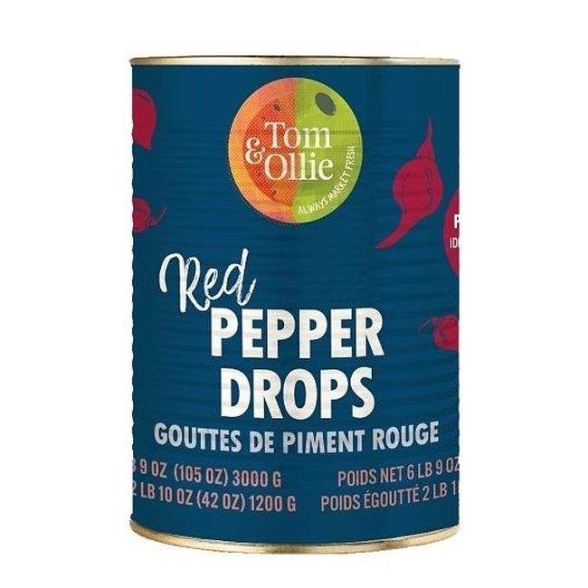 Tom & Ollie Red Pepper Drops, 2976.7 G -- 2 Per Case