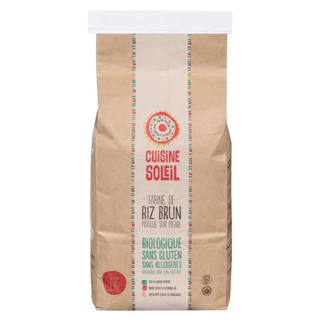 Cuisine Soleil Organic Brown Rice Flour, 2 Kg -- 4 Per Case