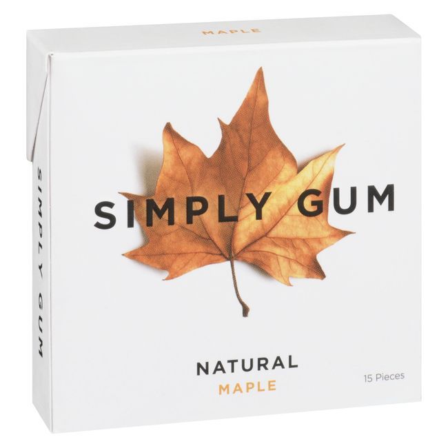 Simply Gum Chewing-gum À L'érable Naturel, 15 Unités -- 12 Par Boîte