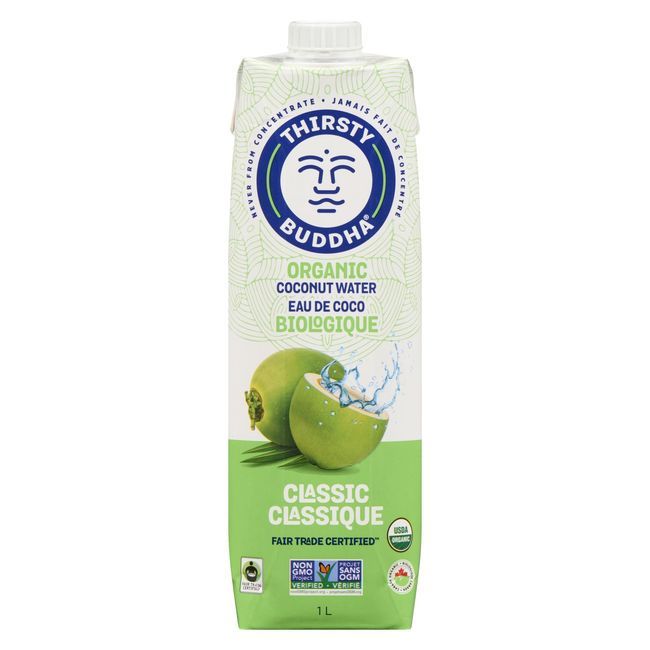 Thirsty Buddha Eau De Coco Entièrement Naturelle, 1 L -- 12 Par Boîte