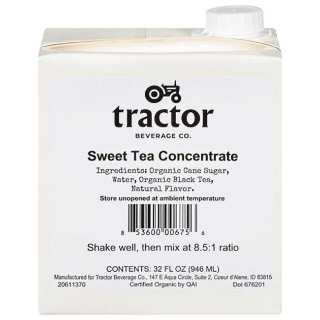 Tractor Beverage Co Concentré De Thé Sucré, 32 Oz -- 12 Par Boîte