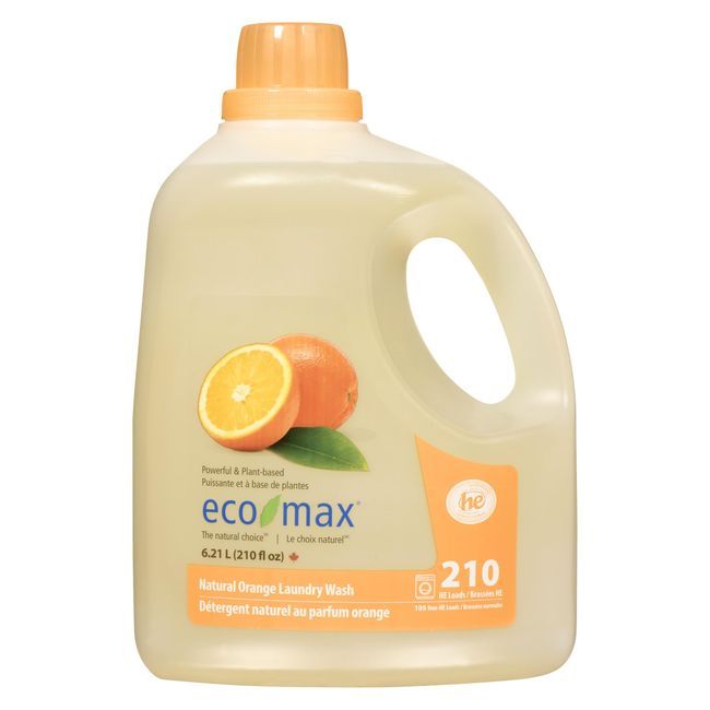 Eco-max Lessive Naturelle À L'orange, 6,21 L -- 2 Par Boîte