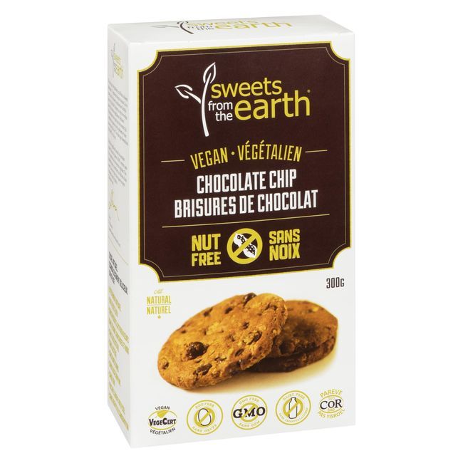 Sweets From The Earth Plant-based Chocolate Chip Cookie, 300 G -- 8 Per Case
