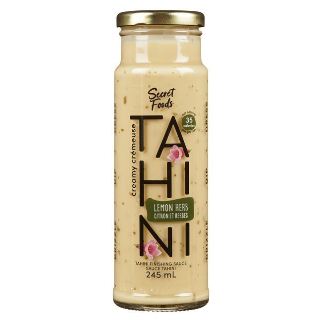 Secret Foods Sauce Tahini Aux Herbes Et Au Citron, 245 Ml -- 12 Par Boîte