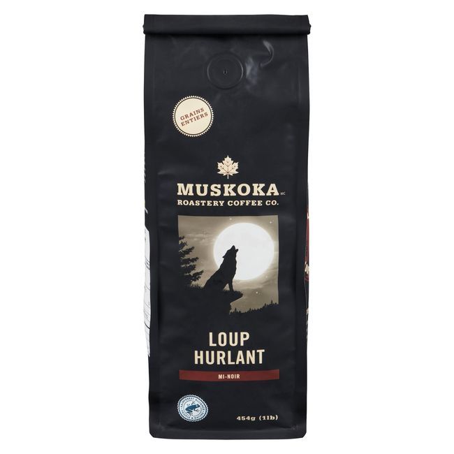 Muskoka Roastery Coffee Howling Wolf Whole Bean Coffee, 454 G -- 6 Per Case