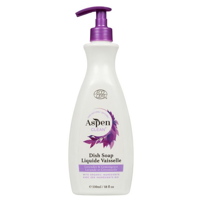 Aspenclean Savon À Vaisselle Naturel À La Lavande, 530 Ml -- 6 Par Boîte