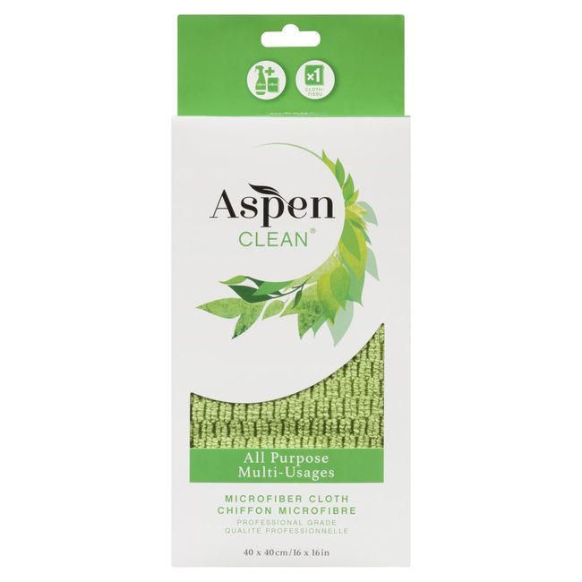 Aspenclean Chiffon En Microfibre Tout Usage, 16 X 16 Po -- 6 Par Boîte
