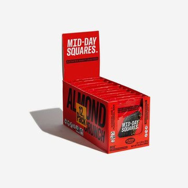 Mid Day Squares Almond Crunch Chocolate Bar, 33 G -- 48 Per Case