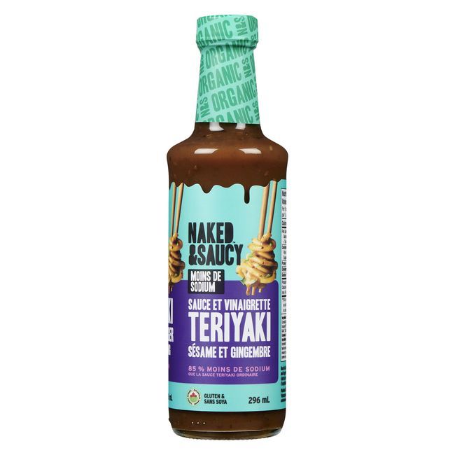Naked And Saucy Organic Teriyaki Sesame Ginger Sauce And Dressing, 296 Ml -- 6 Per Case