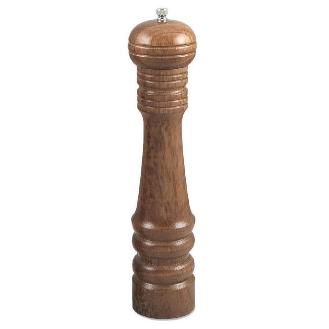 Browne Walnut Finish Hardwood Pepper Mill, 12 In