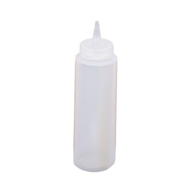 Browne Polyethylene Clear Squeeze Dispenser, 8 Oz Capacity -- 12 Per Case