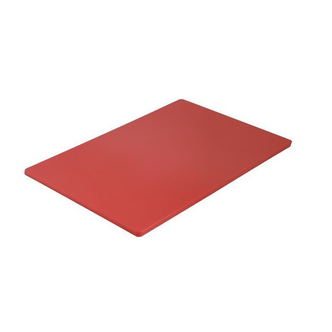 Browne Polyethylene Medium Density Red Cutting Board, 18 X 24 X 0.5 In