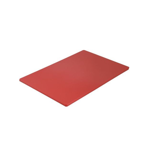 Browne Polyethylene Medium Density Red Cutting Board, 12 X 18 X 0.5 In
