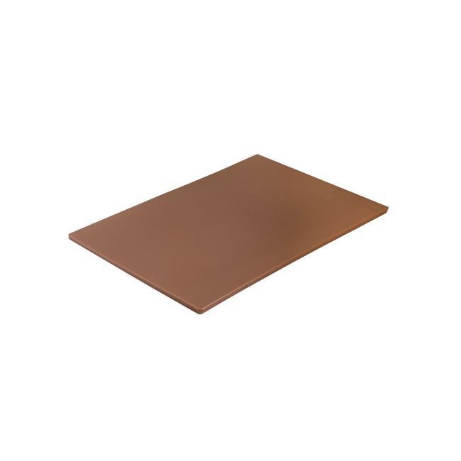 Browne Polyethylene Medium Density Brown Cutting Board, 12 X 18 X 0.5 In