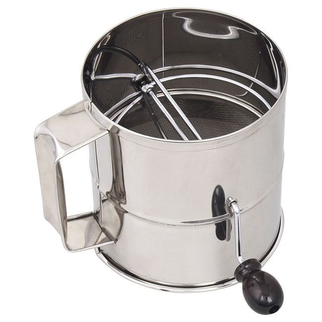 Browne Stainless Steel 8 Cup Flour Sifter, 6 X 6.5 In