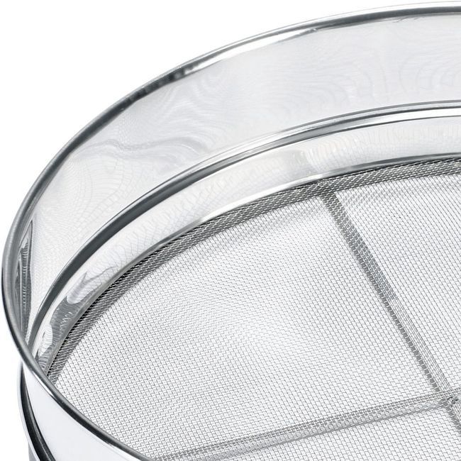 Browne Stainless Steel 16 Mesh Rim Sieve, 14 In Dia.