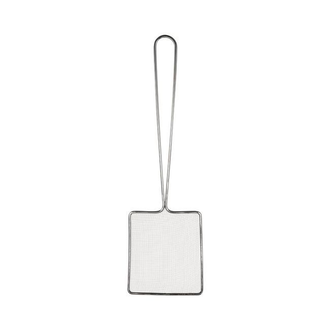 Browne Nickel Plated Square Fine Mesh Skimmer, 6 In