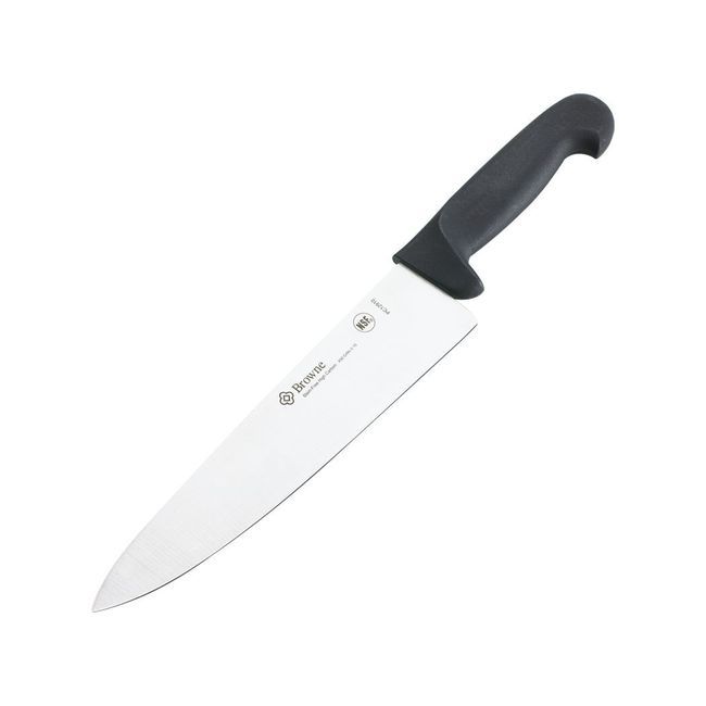 Browne Halco Black Handle Cooks Knife, 10 In