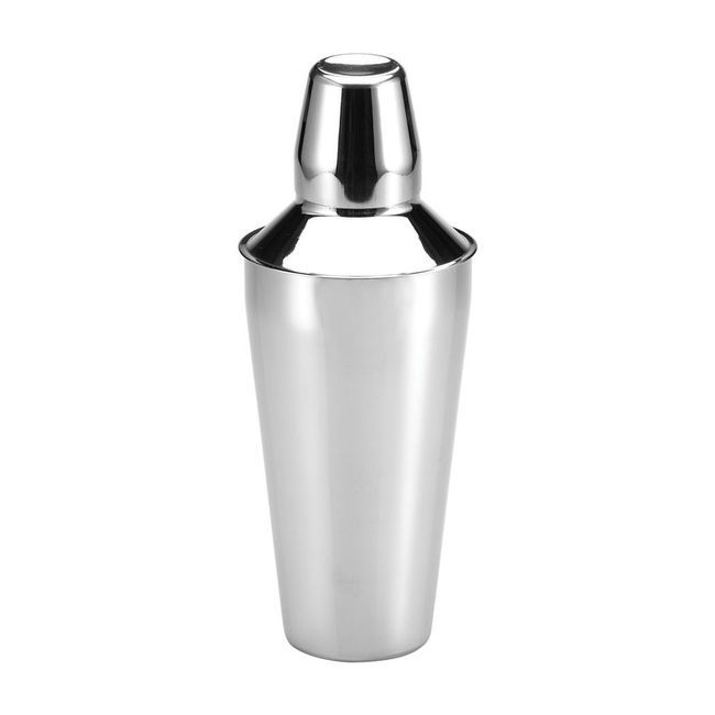 Browne 3 Piece Stainless Steel Cocktail Shaker, 14.2 Oz Capacity