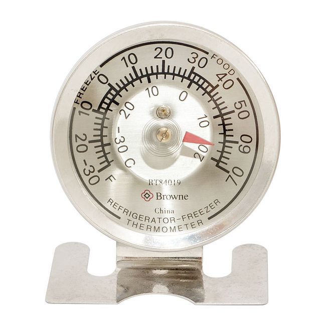 Browne -30 To 70 Fahrenheit Refrigerator And Freezer Thermometer
