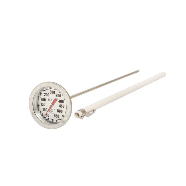 Browne 50 To 550 Fahrenheit Candy Deep Fry Thermometer, 8 In