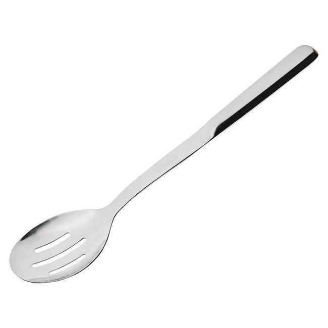 Browne Elite Stainless Steel Slotted Serving Spoon, 11.8 In